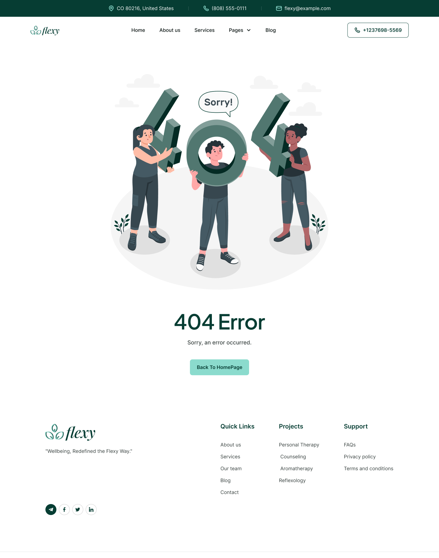 Flexy Error Page