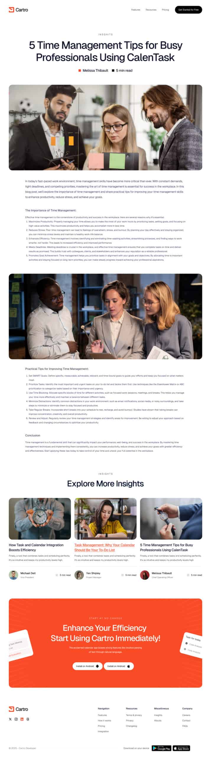 Cartro Single Blog Page