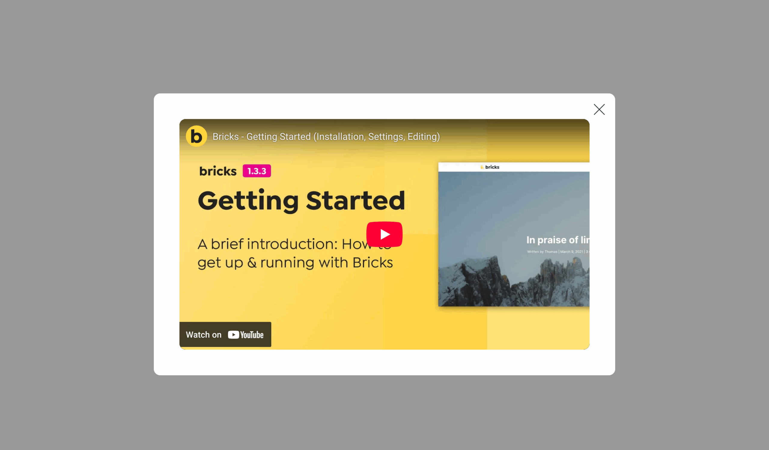 Nexsy Video Popup