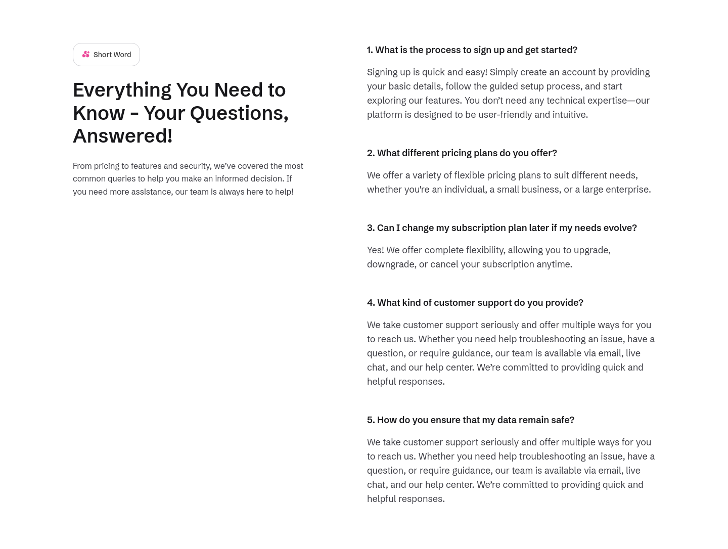 FAQ-1