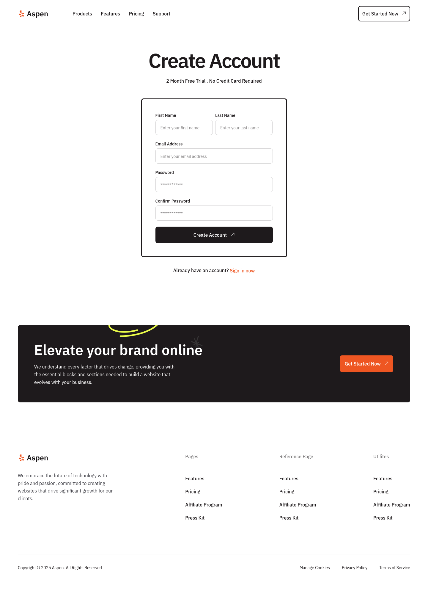 Sign Up