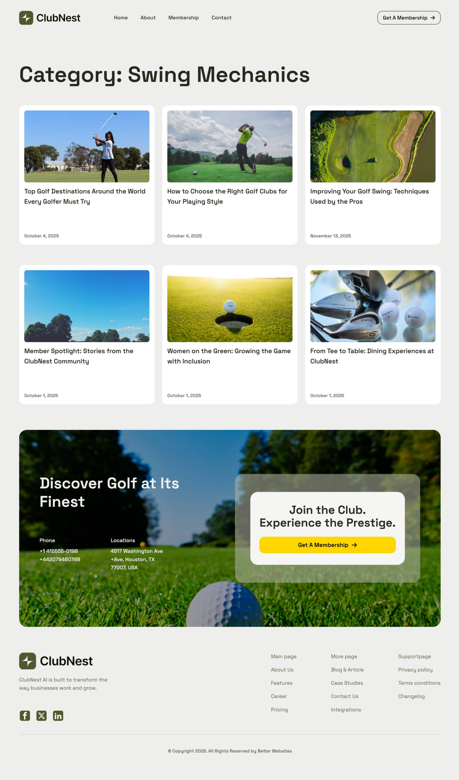 ClubNest Archive Template