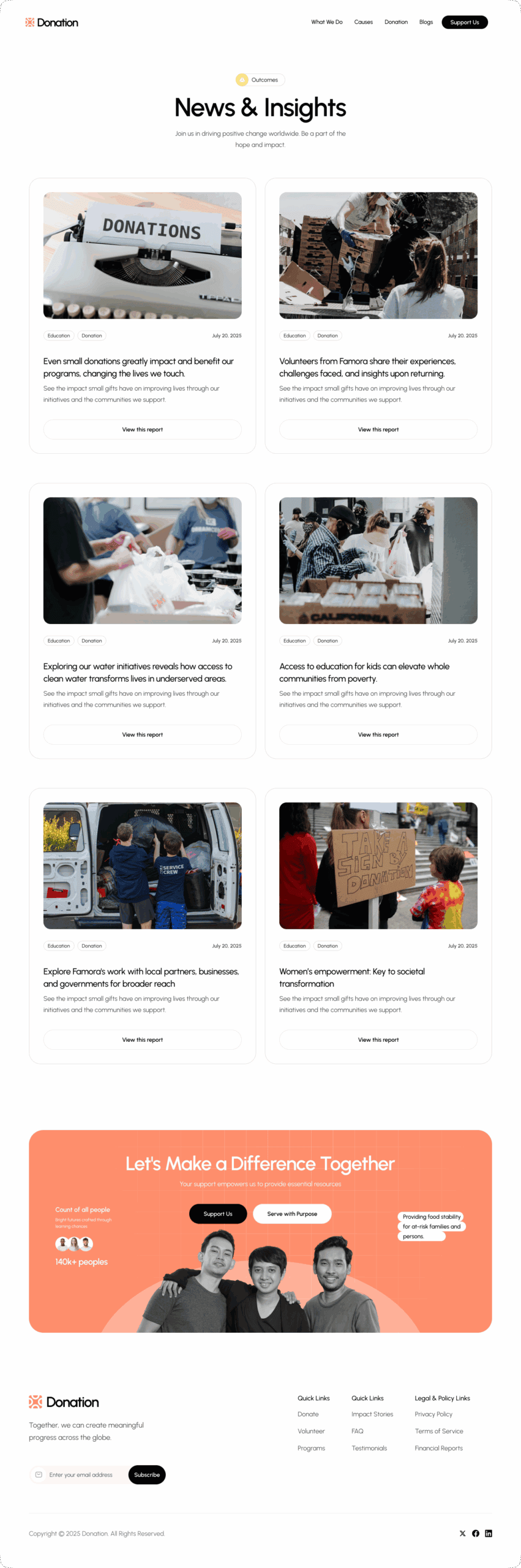 Donation Archive Template