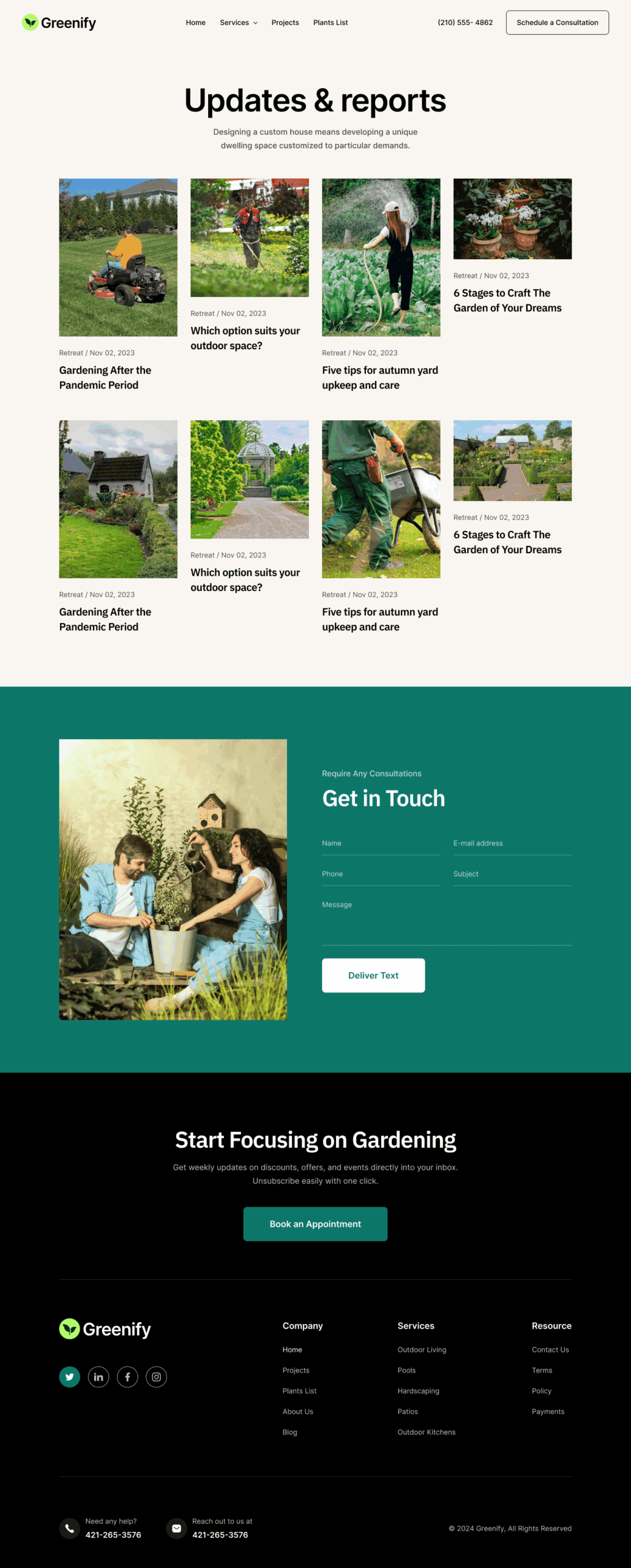 Greenify Archive Template