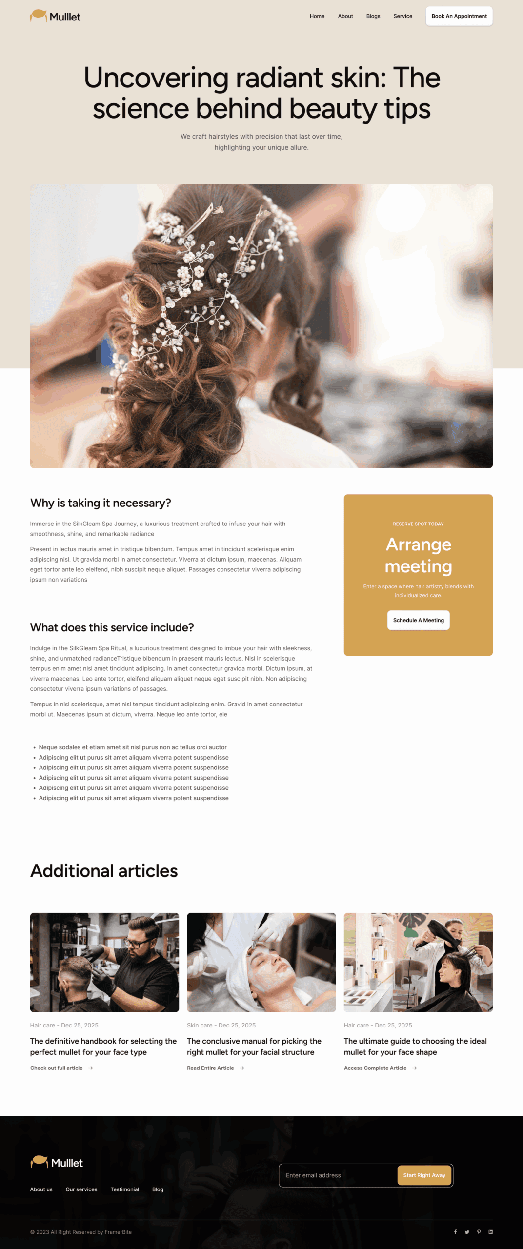 Mullet Single Post Template