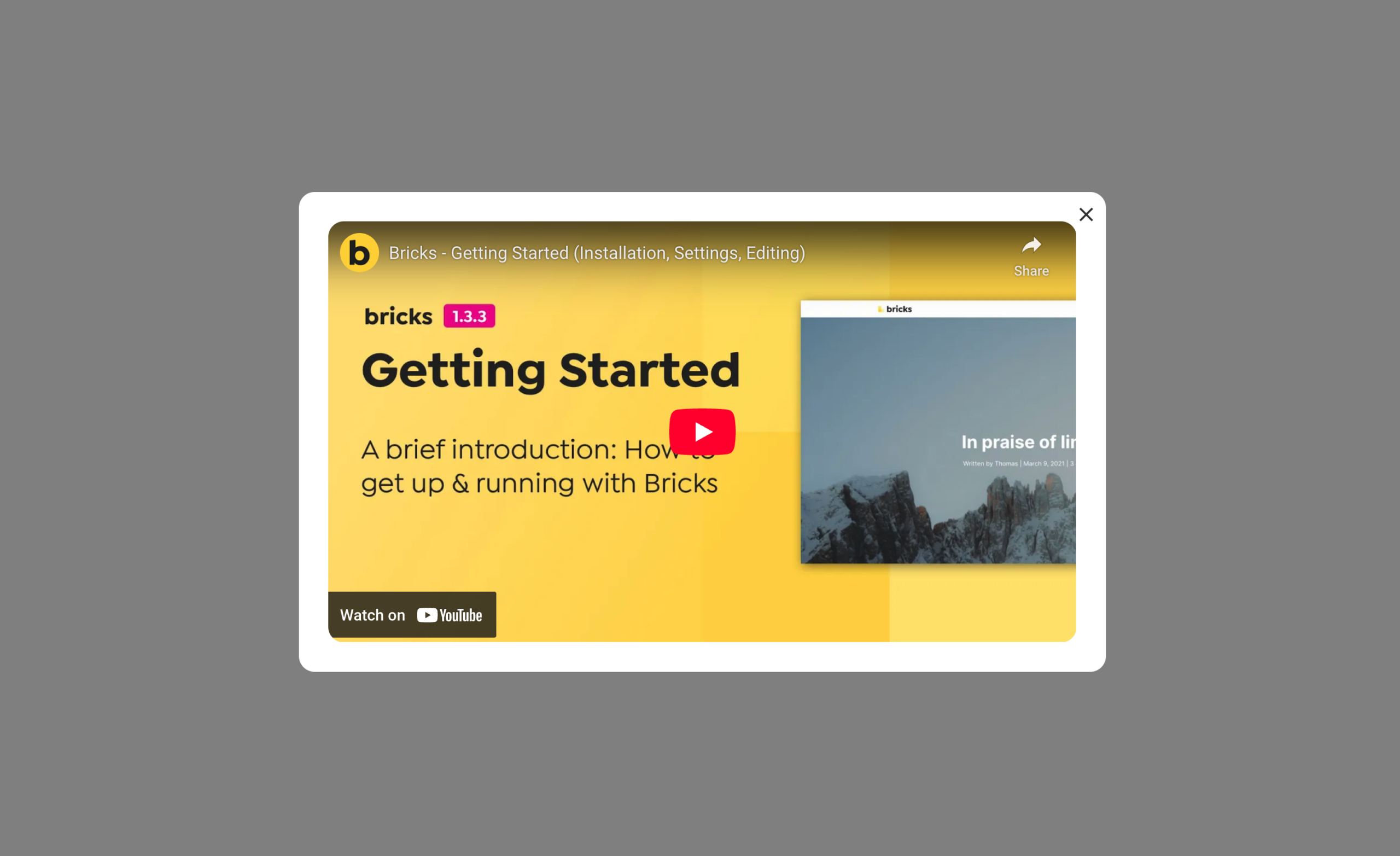 Skyla Video Popup Template
