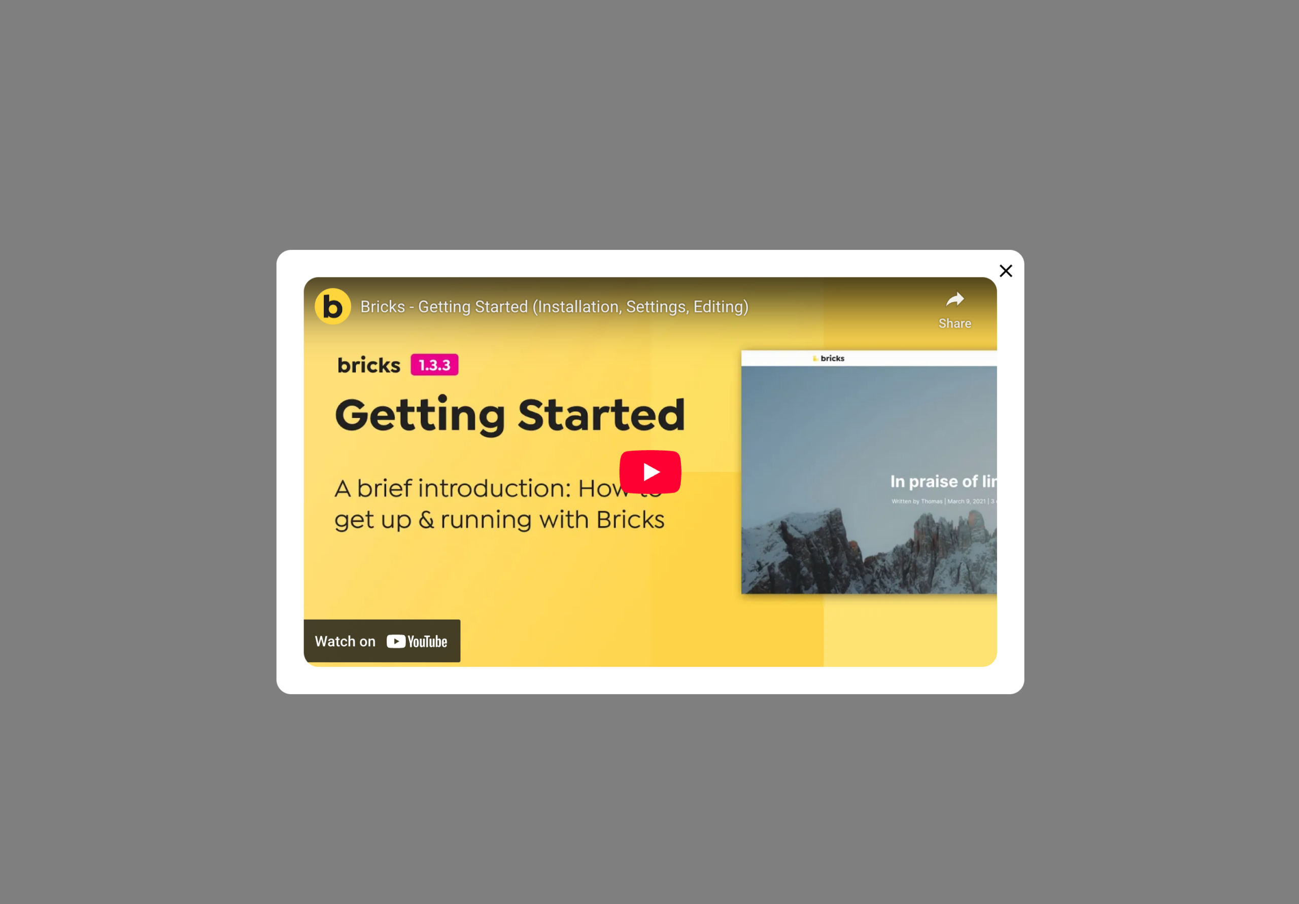 Biotrail Video Popup Template