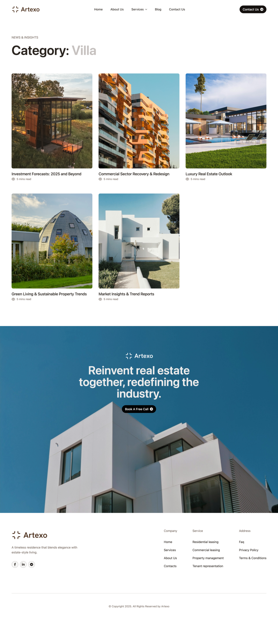 Artexo Archive Template