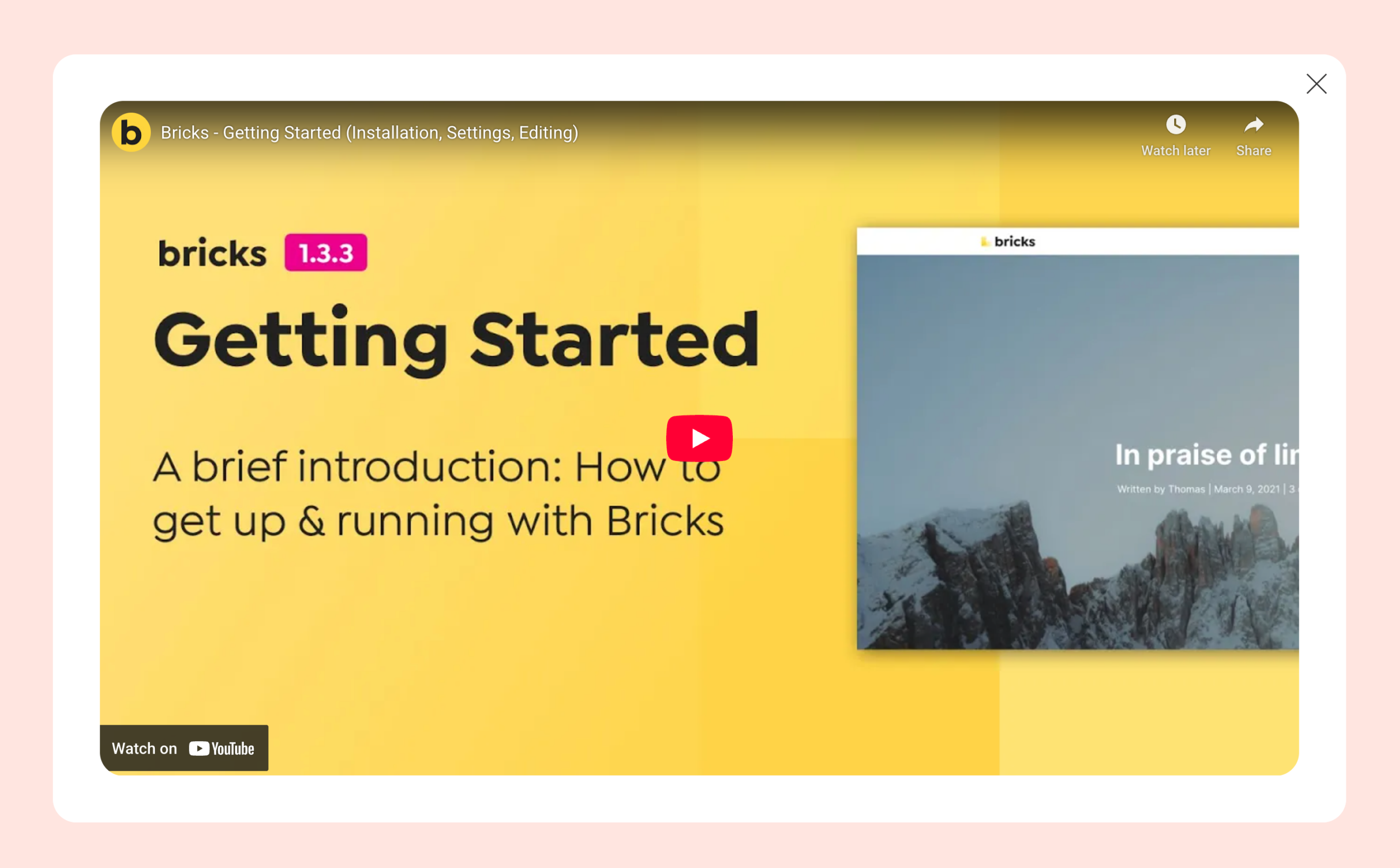 Cartro Video Popup Template
