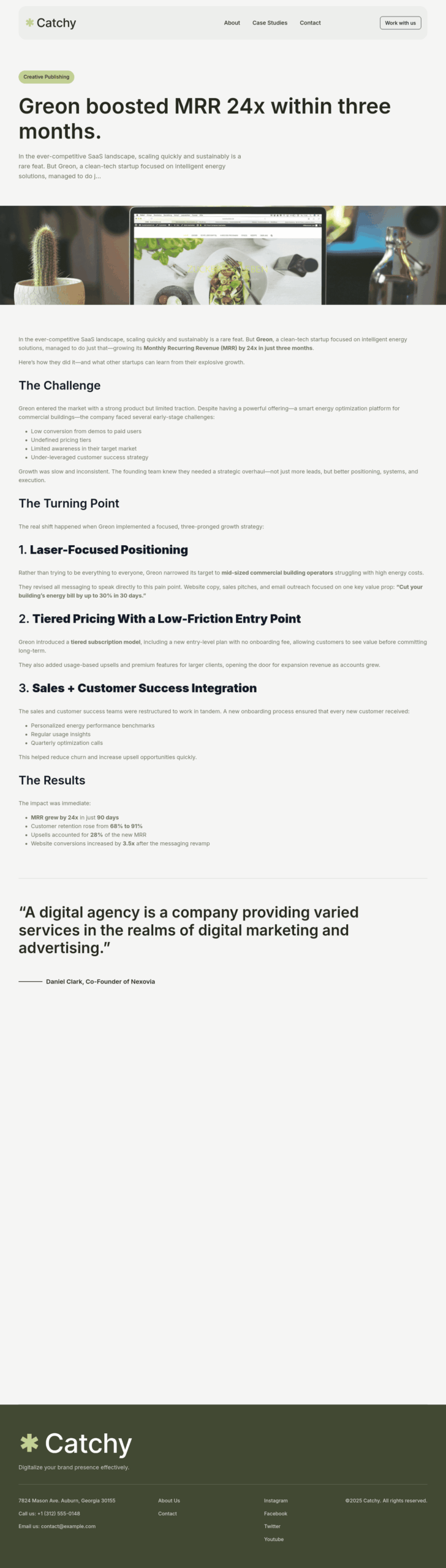 Catchy Single Post Template