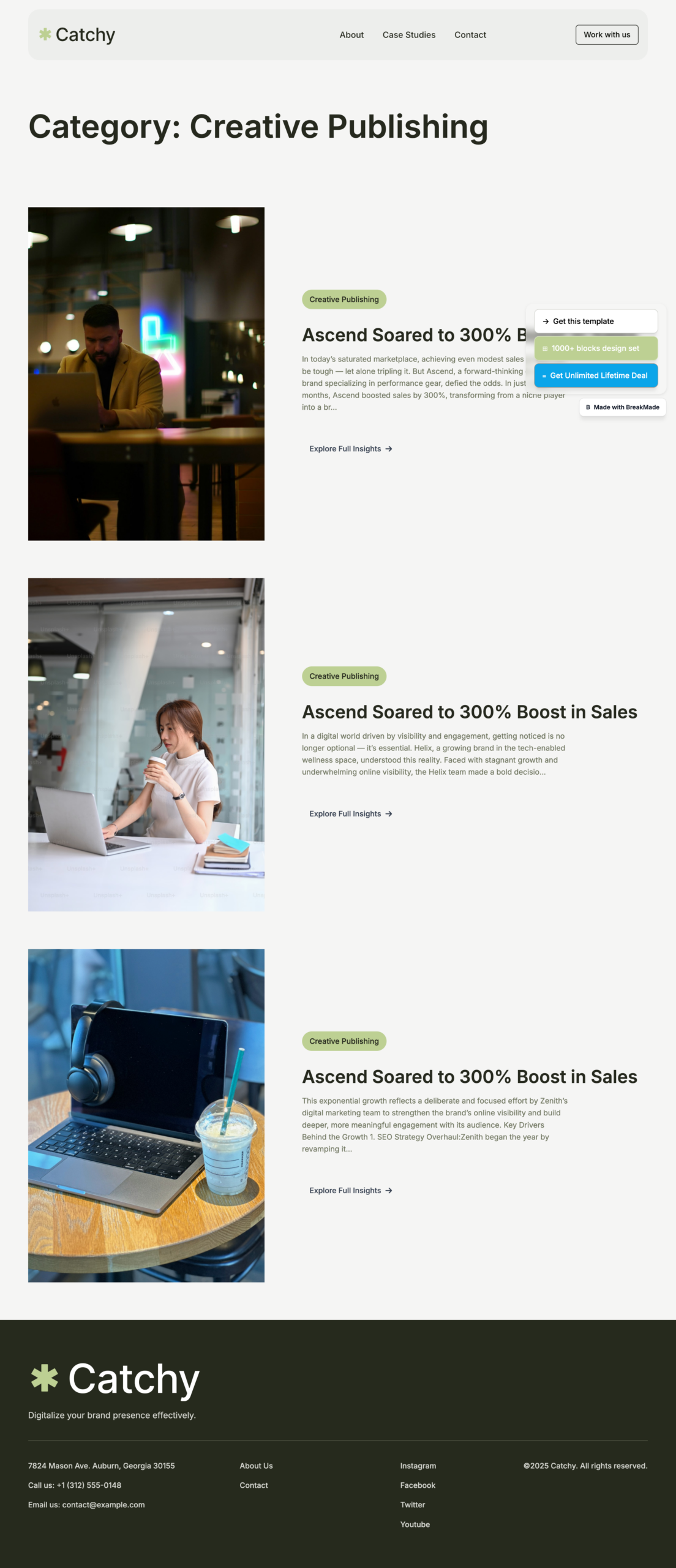 Catchy Archive Template