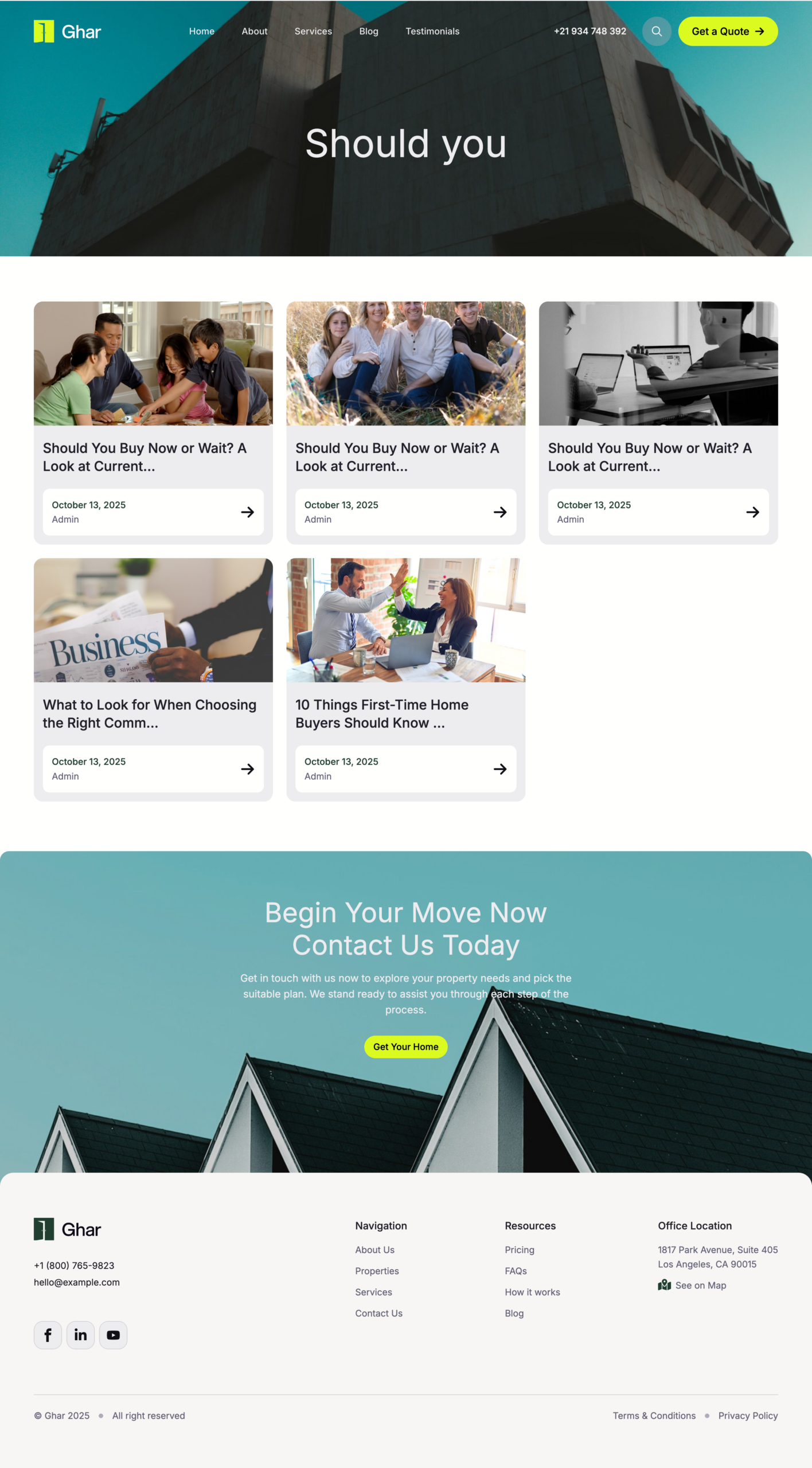 Ghar Search Template