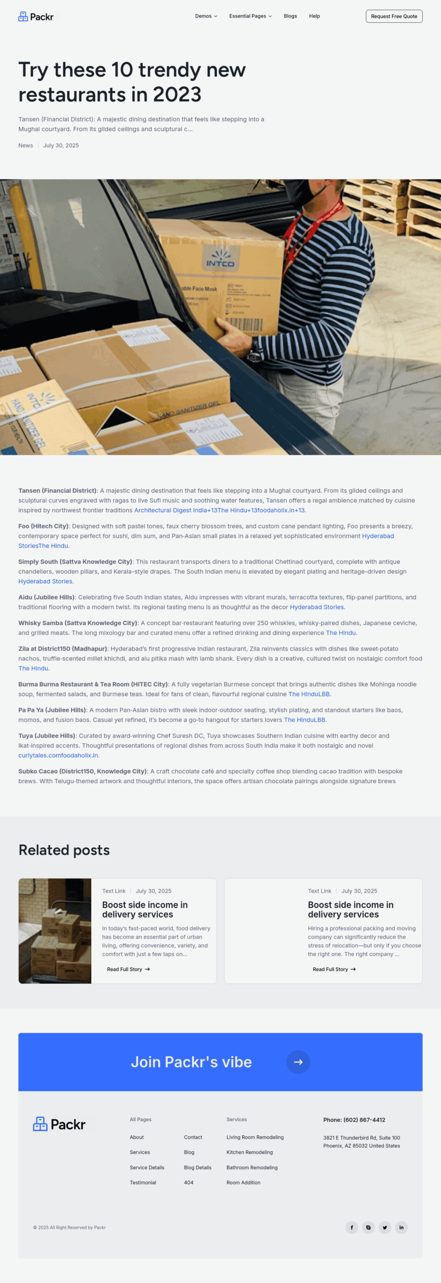 Packr Single Post Template