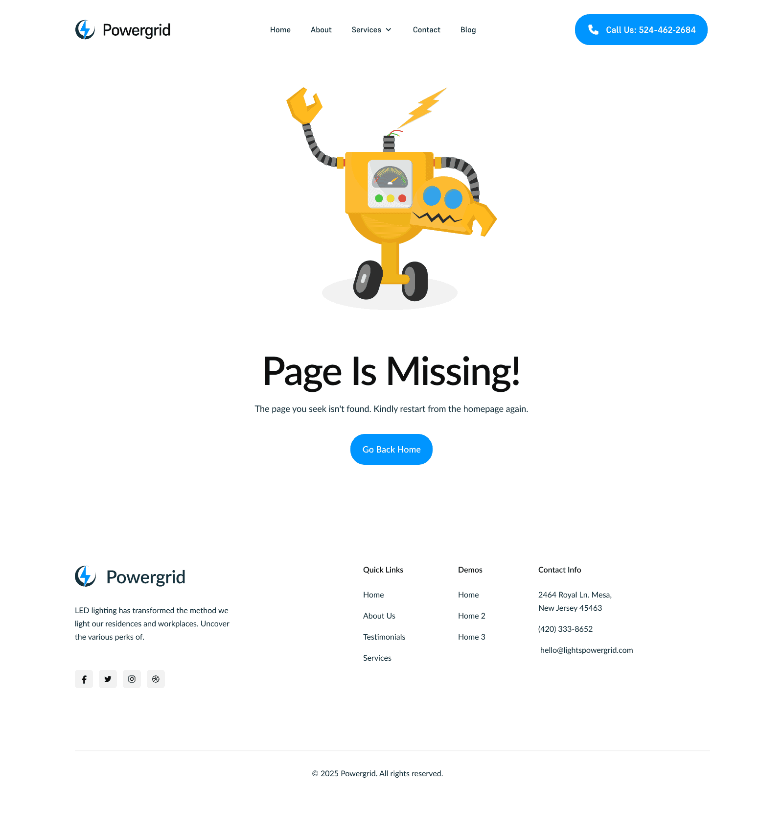 PowerGrid Error Template