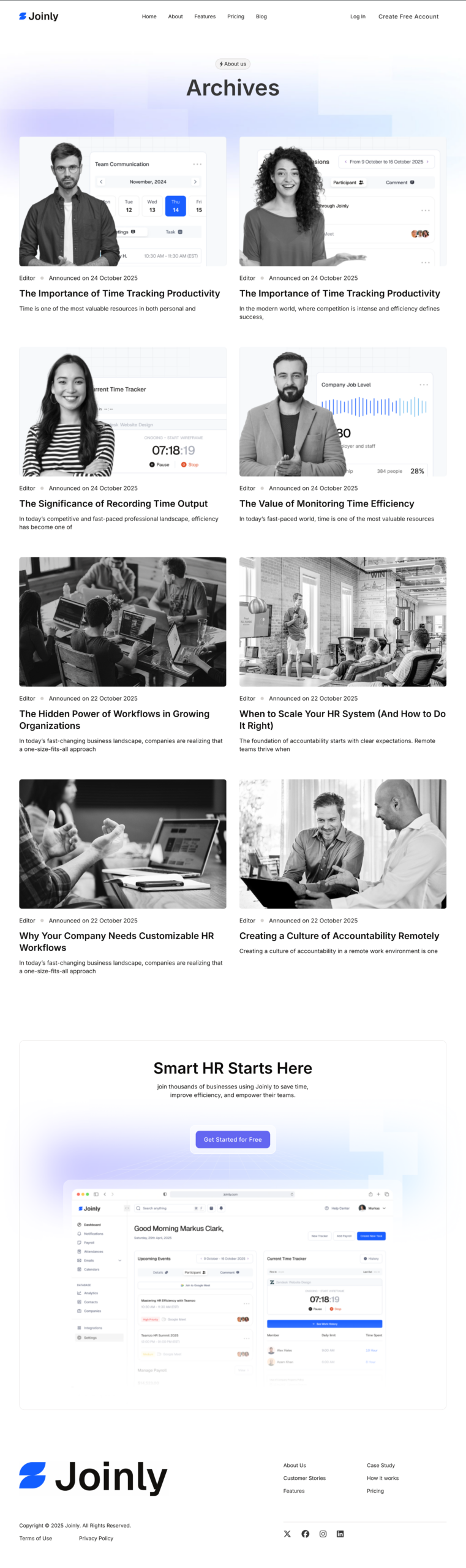 Joinly Archive Template