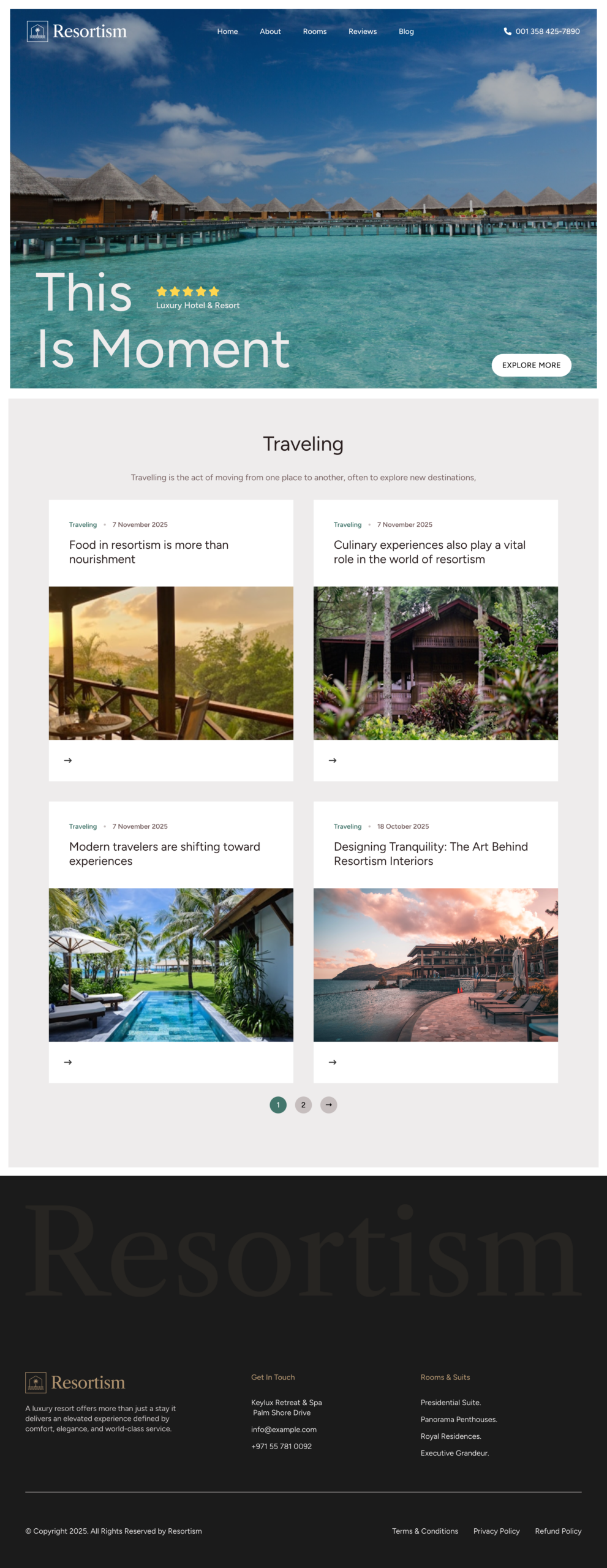 Resortism Archive Template