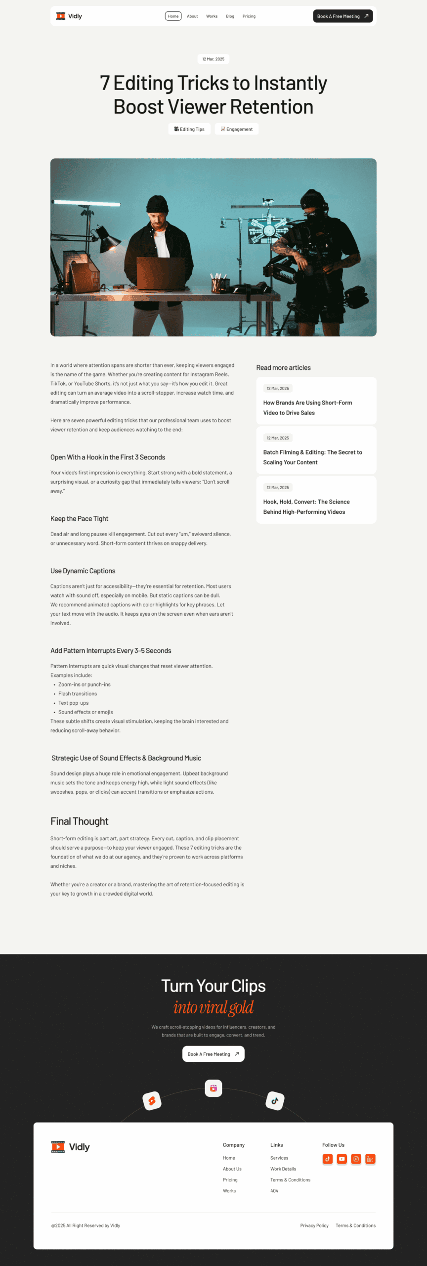 Vidly Single Post Template