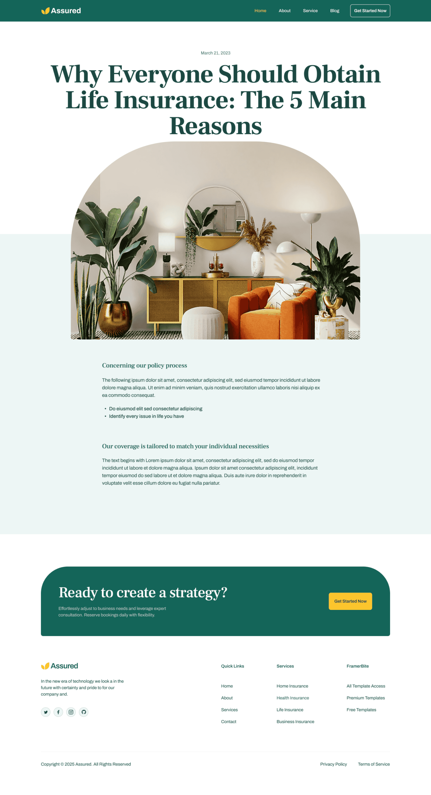 Assured Single Post Template