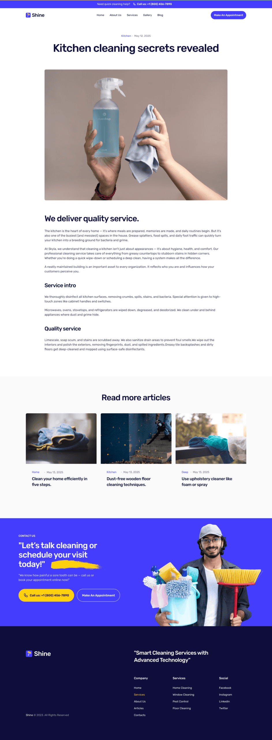 Shine Single Post Template