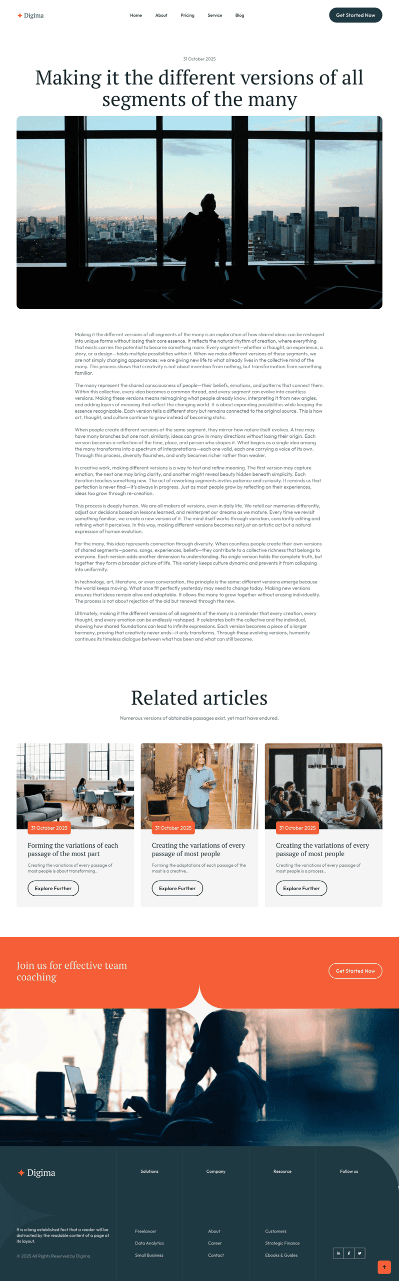 Digima Single Post Template