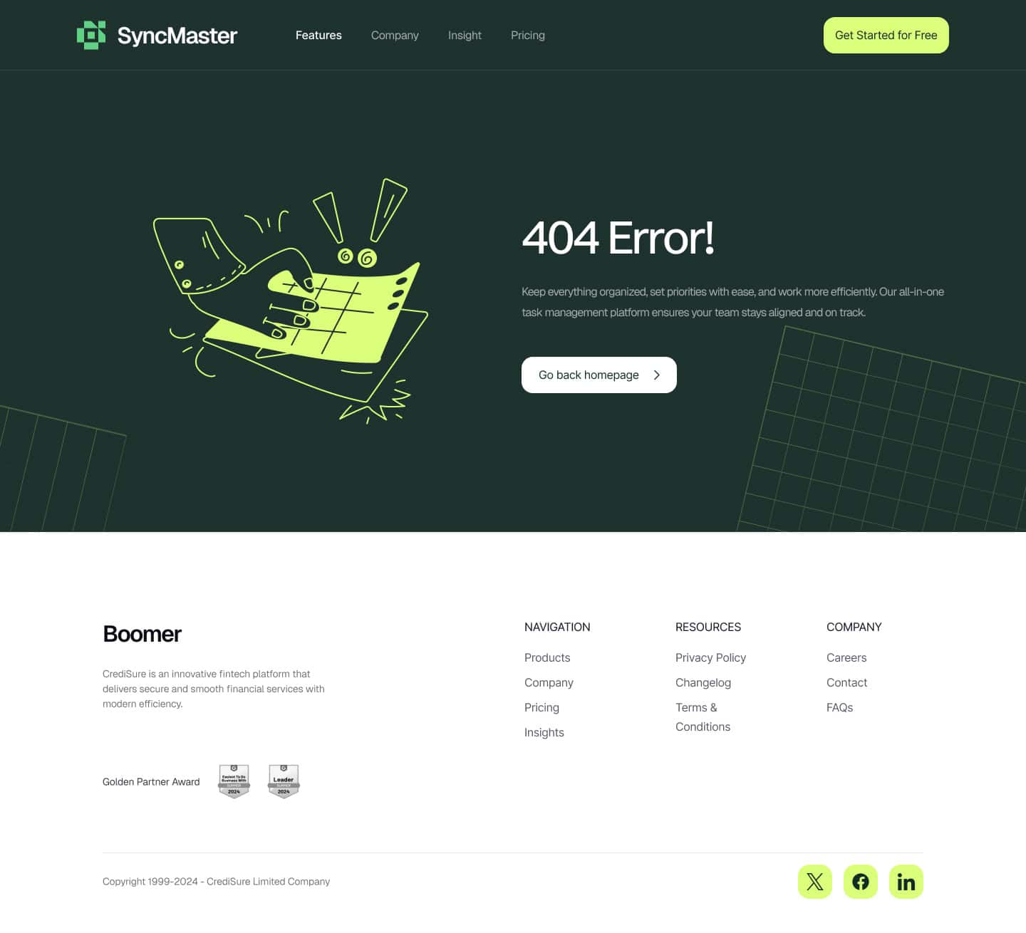 Boomersaas Error Template