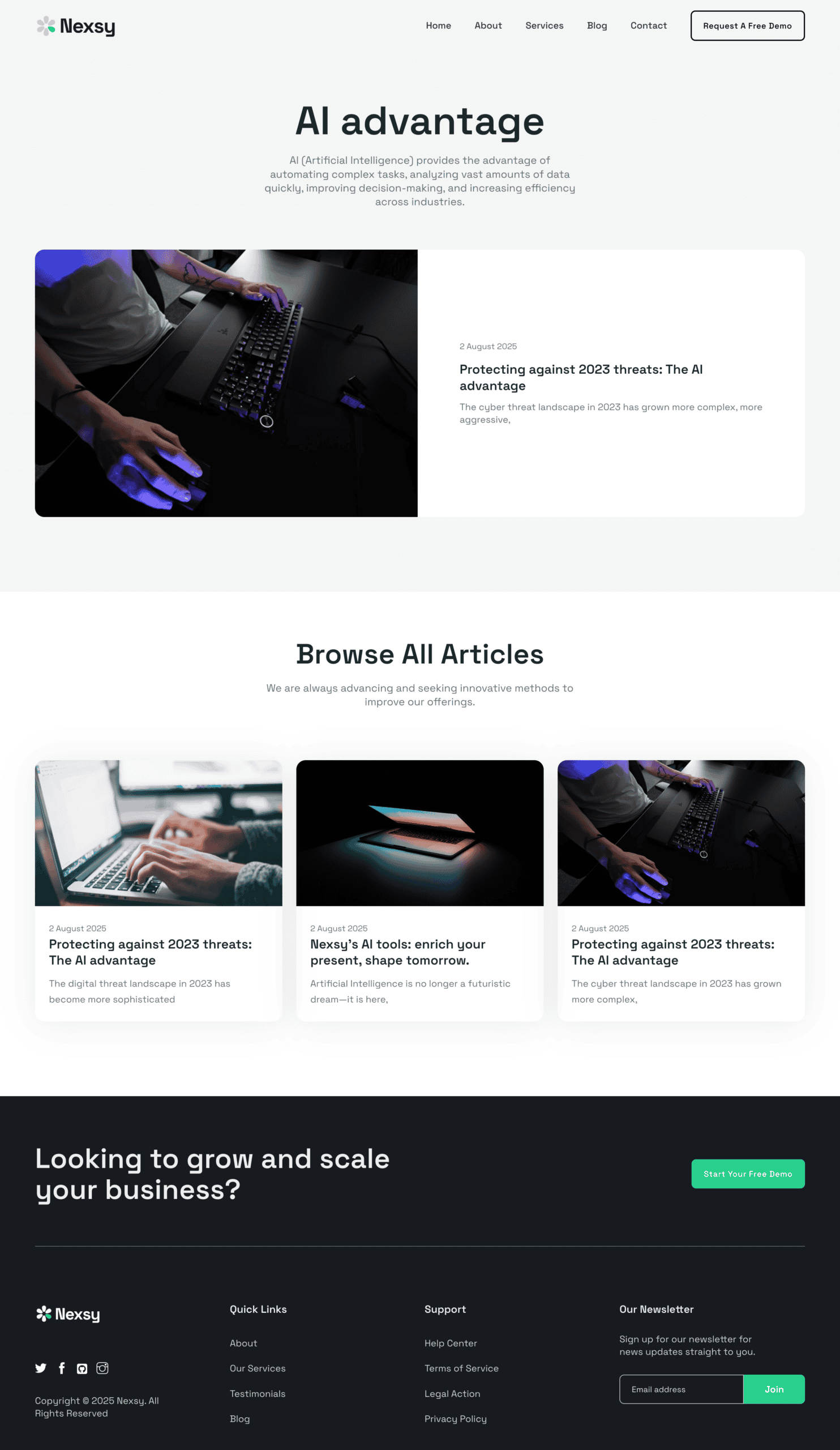 Nexsy Archive Template