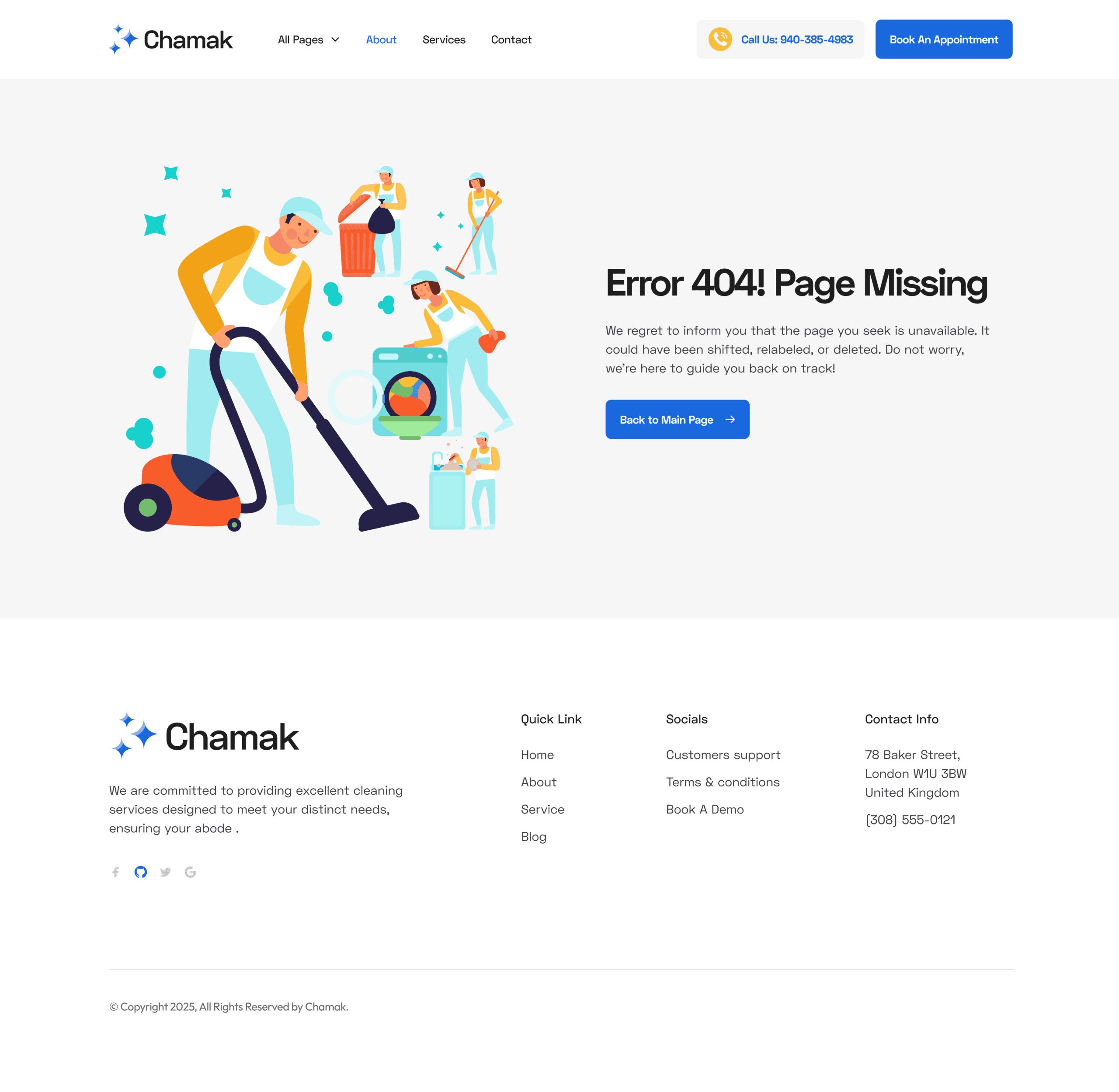 Chamak Error Template