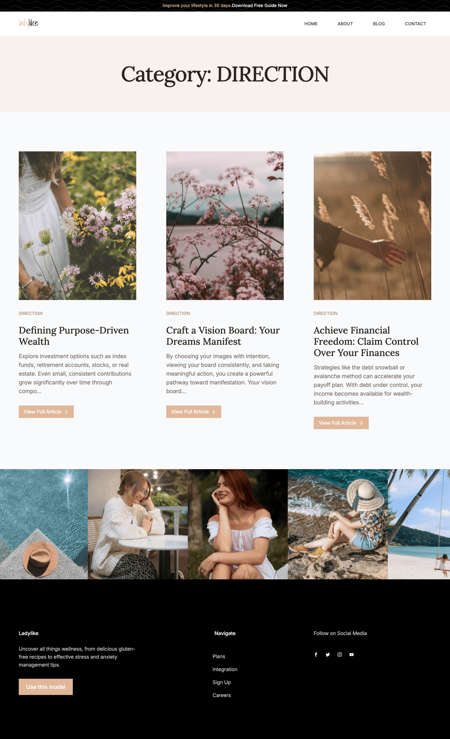 Ladylike Archive Template
