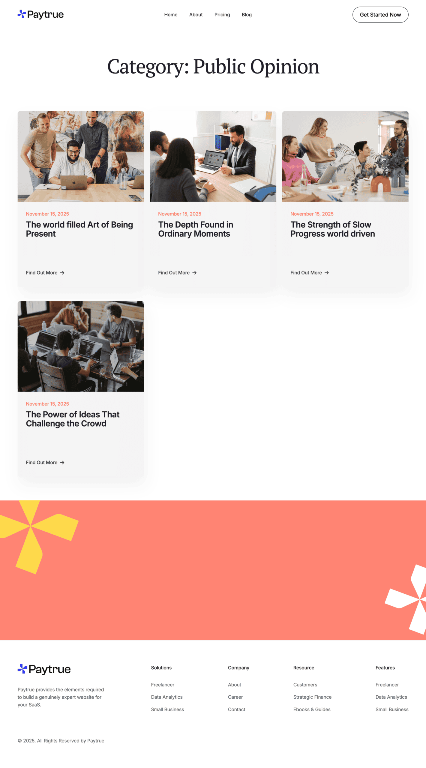 Paytrue Archive Template