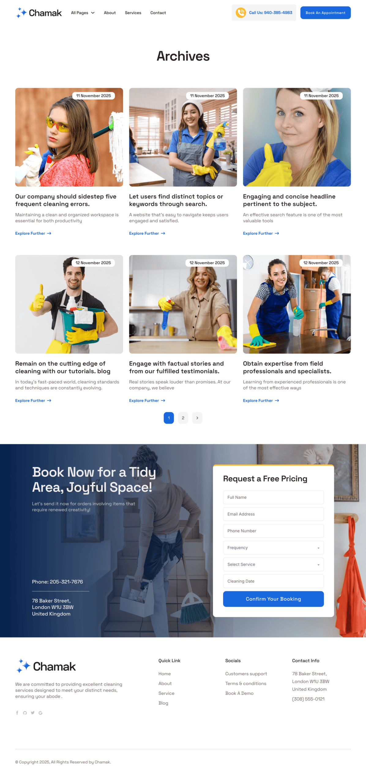 Chamak Archive Template